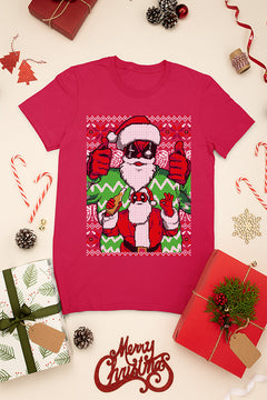 KIDS UGLY: Deadpool-Santa Pool Christmas T-Shirt | Kids Christmas Ugly Design |