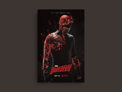 Daredevil Canvas Print | Matt Murdock | TV Show Design | Netflix | Marvel | Wall Art