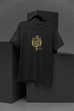 House of The Dragon Gold Three Dragon T-Shirt | Game of Thrones Inspired Graphic Tee | Three Dragon Emblem Shirt | Khaleesi Inspired Clothing | Dragon Symbol Tee