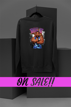 BIG E WWE Sweatshirt | Powerhouse Wrestling Star | New Day Era Apparel