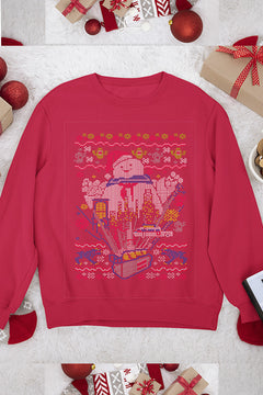 UGLY Retro Marshmallow Man Ghostbusters Christmas Sweatshirt | Vintage 80s Icon | Xmas