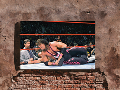 WWE Attitude Era Bret Hart Montreal Screwjob Poster Print | Pro Wrestling Memorabilia Decor | Vintage WWE Wrestling Art | Iconic Wrestling Moment Design