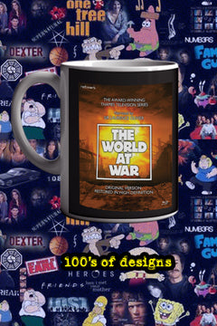 The World at War 11oz Mug featuring Laurence Olivier | TV Show Design for Collectors and Fans