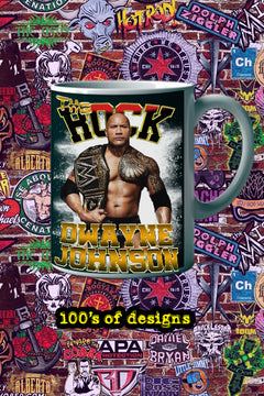 The Rock 11oz Mug | Pro Wrestling | Dwayne Johnson Mug Design | WWE Fans Gift