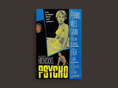 Psycho Canvas Print | Anthony Perkins | Classic Horror Film Art | Movie Lover Gift | Wall Decor(figsize)