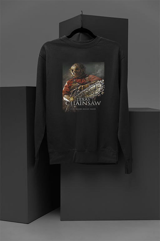 Horror Texas Chainsaw | Cozy Pullover Sweatshirt | Warm Halloween Sweatshirt