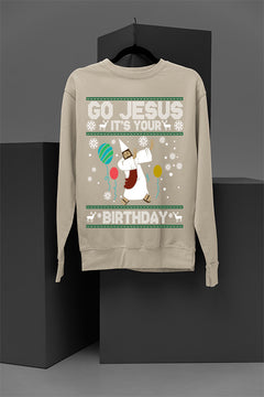 "Holy Night" Jesus Birthday Christmas Sweatshirt | Retro | Nativity Scene | Bethlehem |