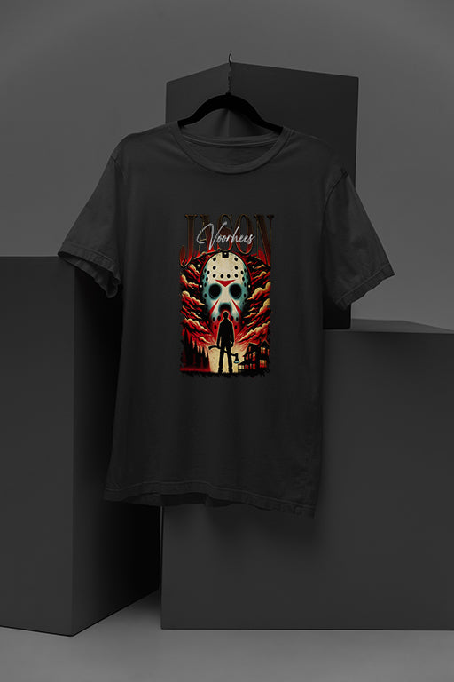 Horror Jason Voorhees | Scary Vintage Graphic Tee | Costume Gift | Halloween