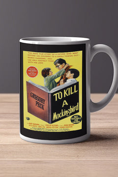 To Kill a Mockingbird 11oz Mug Poster Gregory Peck Film Memorabilia Collectible Unique | Classic Movie Gift Item Decor