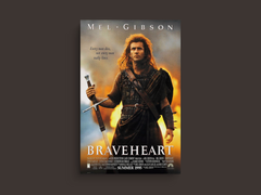 Braveheart Canvas Print | Mel Gibson Wall Art Poster | Film Memorabilia Home Decor