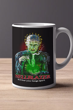 Horror Hellblazer Hellraiser 420 Design 11oz Mug | Hellblazer Horror Film 420 Hellraiser Mashup Mug