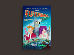 Futurama Canvas Print - Featuring Fry, Leela, and Bender | TV Show Wall Art Décor - Cartoon Print - TV Show Fan Art - Futurama Poster Print