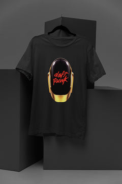 Daft Punk Helmet Logo Design | Retro Electro Band Tee | Vintage Techno Music Shirt | 90s Dance Music Graphic Tee