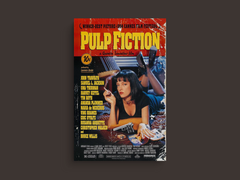 Pulp Fiction Canvas Print | Samuel L. Jackson | John Travolta | Film Art Design