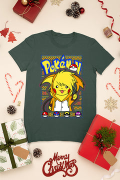 KIDS UGLY Pikachu Christmas Sweater | Pokemon Holiday Cheer | Retro Style | Kids Winter Fashion