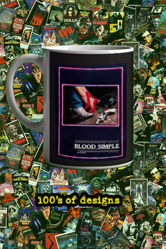 Blood Simple 11oz Mug - Frances McDormand | Joel Coen | Film noir | Crime thriller | Vintage poster design