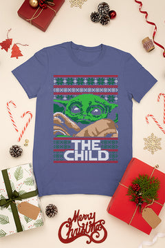 KIDS UGLY Galactic Groove Star Wars Baby Yoda The Child Christmas Tee | Kids Christmas