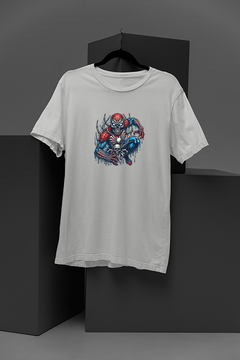 "Spider-Skeleton Showdown Tee | Marvel-Inspired Evil Suit Graphic | Unique Spidey Style Shirt"