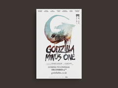 Godzilla Minus One Canvas Print featuring *Lead Actor's Name* | Film Art | Movie Poster | Home Decor