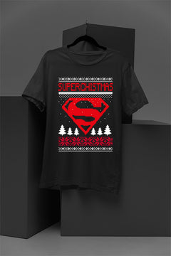 UGLY: Superman Superchristmas | Festive Comic Book Hero Shirt | Retro Christmas Style | Vintage