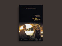 Before Sunset Canvas Print featuring Ethan Hawke & Julie Delpy | Film Art Decor | Movie Poster Wall Art | Film Enthusiast Gift