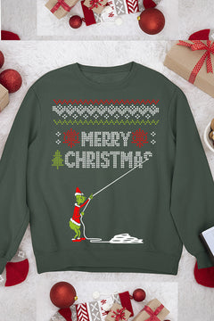 UGLY Grinch Merry Christmas | Whimsical Holiday Cheer | Festive 70s Nost