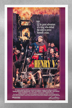 Henry V Kenneth Branagh | Gloss Poster | Shakespeare Movie Art | Historical Film Print | Vintage Cinema Decor | Classic Film Wall Art | Theatre Lover Gift
