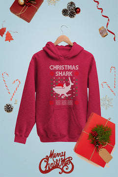 KIDS UGLY Christmas Shark | Kids Christmas Ugly Design Hoodie | Festive Holiday Apparel