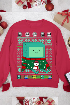 UGLY Beemo Christmas Sweatshirt | Retro Coolness | Iconic Cartoon Character | Nostal