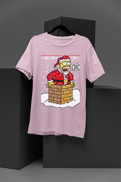 UGLY Santa Homer Simpson | Christmas Ugly Designs | Chimney Stuck Santa | Retro 90