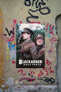 Blackadder Goes Forth | Rowan Atkinson | Hugh Laurie | Premium Gloss Poster for Fans of TV Show Blackadder Goes Forth Design and Decor