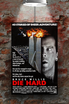 Die Hard Bruce Willis Premium Gloss Poster | Film Memorabilia Design | Action Movie Art Print