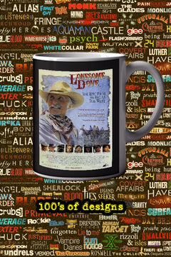 Lonesome Dove 11oz Mug featuring Robert Duvall and Tommy Lee Jones | Western TV Show Design