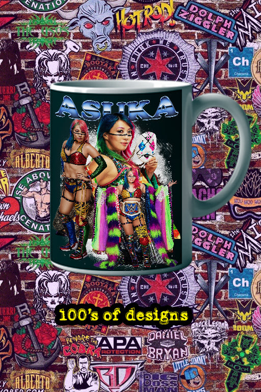 ASUKA 11oz Mug | Pro Wrestling Superstar ASUKA | Collectible Wrestler Merchandise | Wrestling Fan Gift | Unique Asuka Design