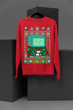 UGLY Beemo Christmas Sweatshirt | Retro Coolness | Iconic Cartoon Character | Nostal