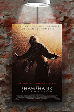 The Shawshank Redemption Tim Robbins Gloss Poster | Classic Film Wall Art | Movie Memorabilia | Iconic Movie Poster Design