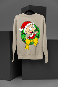 UGLY Vintage Retro Rugrats Tommy Christmas Sweatshirt | 90s Cartoon Holiday Tee | Hipster
