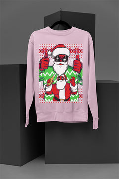 "Merc with a Holiday Mouth" Deadpool Christmas Sweatshirt | Marvel Ugly Design | Comic Book