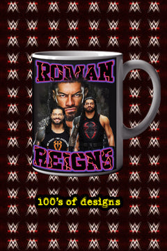 Roman Reigns 11oz Mug | Pro Wrestling | WWE Superstar | Unique Design | Collectible Item