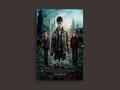 Harry Potter And The Deathly Hallows Part 2 Canvas Print | Film Memorabilia | Harry | Hermione | Ron | Wizard Art | Unique Movie Decor