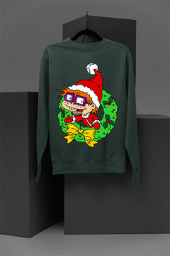 UGLY Retro Rugrats Chuckie Christmas Sweatshirt | 90s Cartoon Character | Vintage Ugly