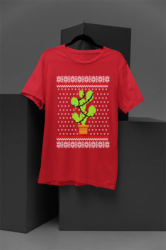 UGLY Christmas Cactus Chaos T-Shirt | Retro Christmas | Festive Fun | Vintage Vibes |