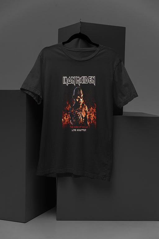 Iron Maiden The Book Of Souls | Vintage Band Tee | Eddie's Legacy | Heavy Metal Fashion | 80s Rock Icon | Fearlessly Stylish | Trooper's Choice | Rock 'n' Roll Legacy