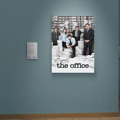 The Office Canvas Print Poster | TV Show Wall Art Design | Michael Scott Dwight Schrute Poster | Funny Office TV Show Decor