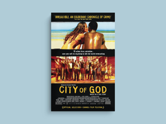 City of God Canvas Print | Film Art | Cinematic Wall Decor | Drama Movie Poster | 18x24 Print | Crime Thriller Art | Modern Home Decor | Brazilian Film Poster