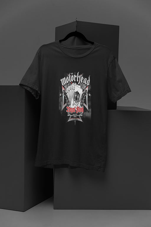 Motohead Royal Flush | Vintage Rock Band Tee | Iconic Design Inspired by Motohead's Peak Era