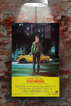 Taxi Driver Robert De Niro Poster | Classic Film Wall Art Print | Movie Collectible | Gloss Finish Art Decor