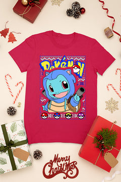 KIDS UGLY Christmas Squirtle from Pokemon | Kids Christmas Ugly Design | Limited Edition