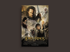 LOTR Return Of The King Canvas Print | Film Design | Movie Memorabilia | Actor Name