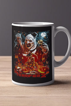 Horror Terrifier 2 11oz Mug | Terrifier 2 Horror Film Design Mug | Creepy Clown Mug